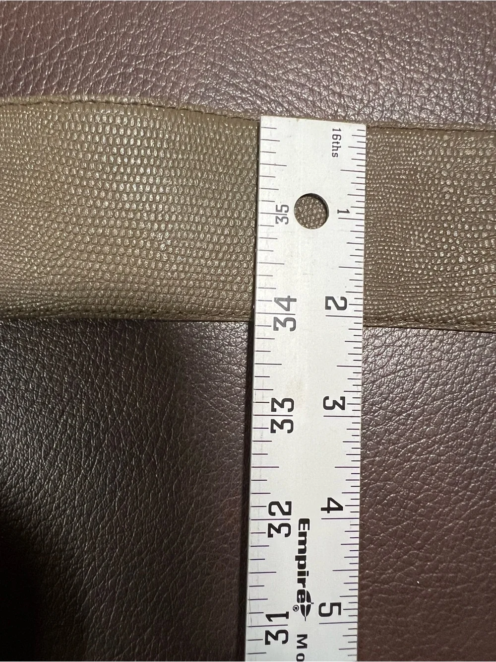 VTG Y2K Paul Harris Olive Lizard Embossed Belt Size M/L 2 In. Wide EUC